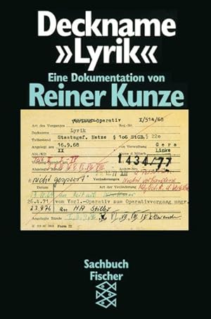 Bild des Verkufers fr Deckname Lyrik: Eine Dokumentation zum Verkauf von Antiquariat Armebooks