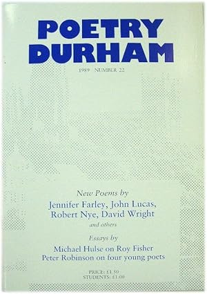 Bild des Verkufers fr Poetry Durham: 1989 Number 22 zum Verkauf von PsychoBabel & Skoob Books