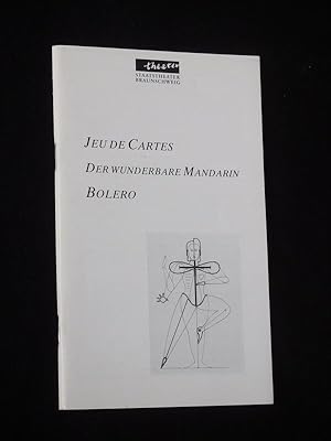 Immagine del venditore per Programmheft 9 Staatstheater Braunschweig 1992/ 93. Dreiteiliger Ballettabend JEU DE CARTES - DER WUNDERBARE MANDARIN - BOLERO. Musikal. Ltg.: James A. Ghres, Choreogr.: Terrance Ho Sin Hang, Imre Keres, Bhnenbild: Gnter Bernhardt, Kostme: Monika Zeller-Schmig. Mit Pietro Ferlito, Elisabeth Lux, Diana Alexe; Edgardo Lattes, Johannes Wieland, Ulrike Keres; Karoly Rednik, Stela Korljan, Dorinel Burlacu venduto da Fast alles Theater! Antiquariat fr die darstellenden Knste