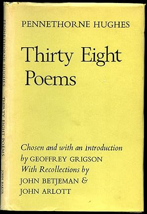 Seller image for Thirty Eight (38) Poems by Pennethorne Hughes for sale by Little Stour Books PBFA Member