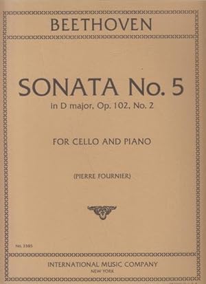 Seller image for Sonata No.5 in D major, Op.102 No.2 for Cello & Piano for sale by Hancock & Monks Music