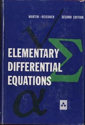 Elementary Differential Equations