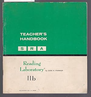 Imagen del vendedor de SRA Reading Laboratory IIb Teacher's Handbook a la venta por Laura Books