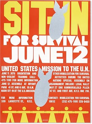 Poster: Sit-in for Survival June 12