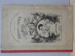 Pierrot a l'école. Trente-deux Vignnettes plus un Frontispice. Paris, Hetzel, (1880). XXXI S., 5 ...