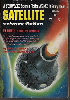 Bild des Verkufers fr SATELLITE Science Fiction: February, Feb. 1957 ("Planet for Plunder") zum Verkauf von Books from the Crypt