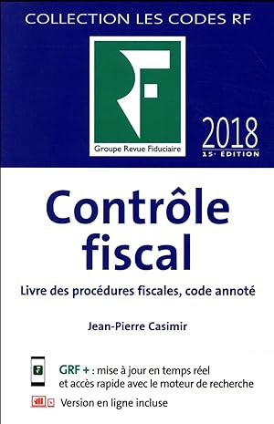 Les guides RF : contrôle fiscal (15e édition)