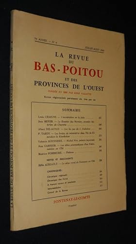 Bild des Verkufers fr La Revue du Bas-Poitou et des provinces de l'Ouest (74e anne - n4, juillet-aot 1963) zum Verkauf von Abraxas-libris