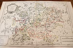 Map Carte géographe Atlas Chorographie Franconie Saxe Bavière Haut Rhin Bas