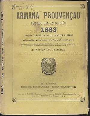 Armana Prouvençau per lou bel an de Diéu 1863.