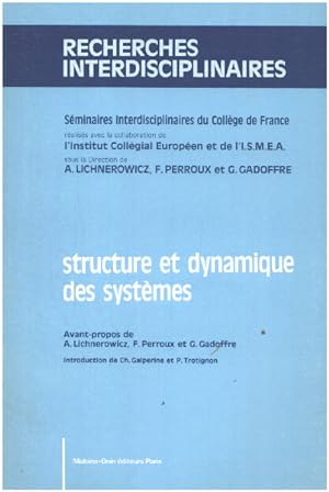 Bild des Verkufers fr Structure et dynamique des systmes zum Verkauf von librairie philippe arnaiz
