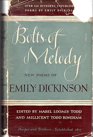 Seller image for Bolts of Melody: New Poems of Emily Dickinson for sale by Dorley House Books, Inc.