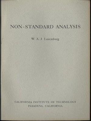 Imagen del vendedor de Non-standard analysis;: Lectures on A. Robinson's theory of infinitesimals and infinitely large numbers, a la venta por Lavendier Books