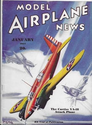 Imagen del vendedor de Model Airplane News January 1937 a la venta por Ridge Road Sight And Sound