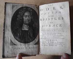 Bild des Verkufers fr The Odes , Satyrs and Epistles of Horace Done into English by Thomas Creech The third Edition Complete with its frontispiece zum Verkauf von Benot HENRY