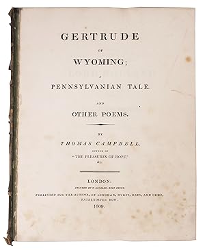 GERTRUDE Of WYOMING; A Pennsylvanian Tale. And Other Poems