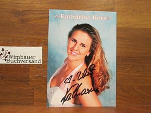 Bild des Verkufers fr Original Autogramm Katharina Herz (*1979) /// Autogramm Autograph signiert signed signee zum Verkauf von Antiquariat im Kaiserviertel | Wimbauer Buchversand