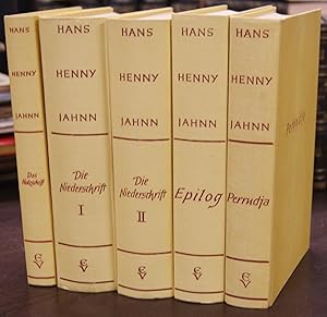 Image du vendeur pour Flu ohne Ufer I - III. Roman in 3 Teilen. 3 in 4 Bdn. + Perrudja. Insges. 5 Bde. : Das Holzschiff, Die Niederschrift I u. II, Epilog (Hrsg. mit Nachwort von Walter Muschg) mis en vente par Klaus Schneborn