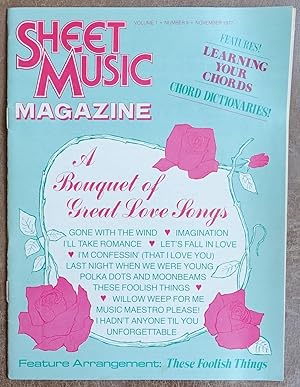 Seller image for Sheet Music Magazine: November 1977 Volume 1, Number 9 for sale by Faith In Print