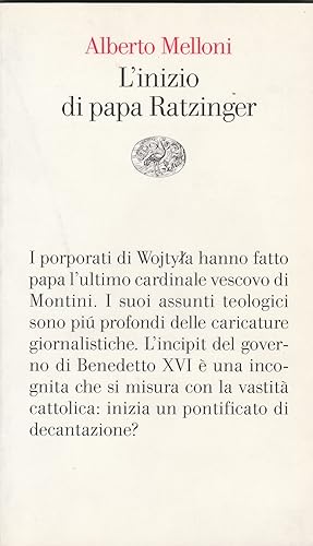 Imagen del vendedor de L'inizio di papa Ratzinger. a la venta por Libreria Gull