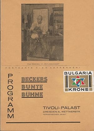 Programmheft DER SCHUSTER-PROZESS September-Programm 1930