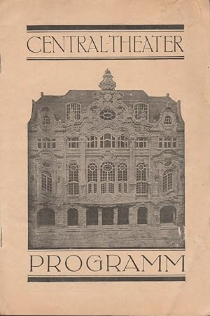 Programmheft DER HERZOG UND DIE SÜNDERIN. Ein lustiges Singspiel von Gustav Davis und Leopold Lip...