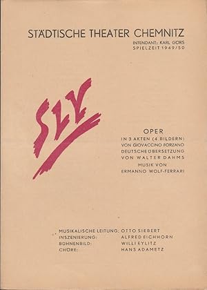 Seller image for Programmheft Ermanno Wolf-Ferrari SLY Spielzeit 1949 / 50 for sale by Programmhefte24 Schauspiel und Musiktheater der letzten 150 Jahre