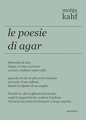 Seller image for Le poesie di Agar. Ediz. inglese e italiana for sale by Libro Co. Italia Srl