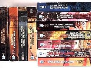 Bild des Verkufers fr 10 books: DEVERRY (Daggerspell, Darkspell, The Bristling Wood, The Dragon Revenant) THE WESTLANDS: (A Time of Exile, A Time of Omens, Days of Blood and Fire, Days of Air and Darkness) THE DRAGON MAGE: (The Red Wyvern, The Fire Dragon) (3 Series: Deverry, The Westlands, The Dragon Mage) zum Verkauf von Archives Books inc.