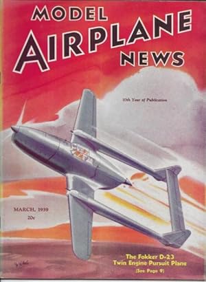 Imagen del vendedor de Model Airplane News March 1939 a la venta por Ridge Road Sight And Sound