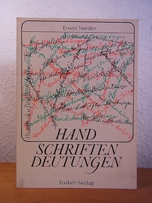 Bild des Verkufers fr Handschriftendeutung zum Verkauf von Antiquariat Weber