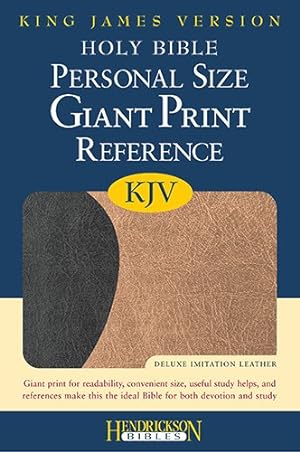 Seller image for Holy Bible: King James Version, Personal Size Giant Print Reference Bible, Black on Tan Flexisoft by Hendrickson Publishers [Flexibound ] for sale by booksXpress