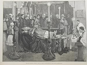 Seller image for The late Cardinal Newman : lying in state in the chapter of the Oratory, Birmingham - Aug. 23, 1890 - p. 229. for sale by Alec R. Allenson, Inc.