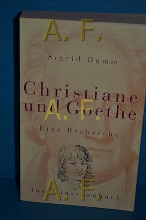 Seller image for Christiane und Goethe : eine Recherche Insel-Taschenbuch , 2800 for sale by Antiquarische Fundgrube e.U.