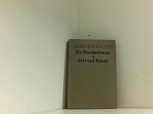 Seller image for Die Kreutzersonate. Herr und Knecht. Mit einem Geleitwort von Gerhart Hauptmann. for sale by Book Broker