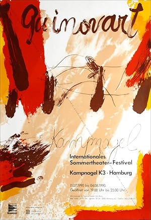 GUINOVART Internationales Sommerthater-Festival. (Affiche d'exposition / exhibition poster).