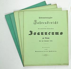 Bild des Verkufers fr Jahresbericht des steiermrkisch-stndischen Joanneums zu Gratz [.]. 1858-1865. zum Verkauf von Antiquariat INLIBRIS Gilhofer Nfg. GmbH