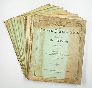 Bild des Verkufers fr Jahresbericht der Lehr- und Erziehungs-Anstalt des Benediktiner-Stiftes Maria-Einsiedeln. zum Verkauf von Antiquariat INLIBRIS Gilhofer Nfg. GmbH