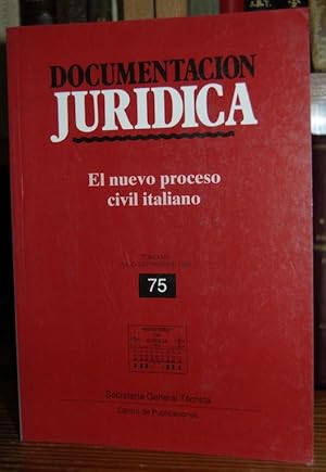 Image du vendeur pour EL NUEVO PROCESO CIVIL ITALIANO. (Documentacin Jurdica) mis en vente par Fbula Libros (Librera Jimnez-Bravo)