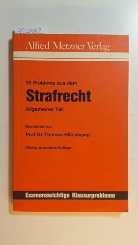 Bild des Verkufers fr 28 Probleme aus dem Strafrecht, allgemeiner Teil zum Verkauf von Gebrauchtbcherlogistik  H.J. Lauterbach