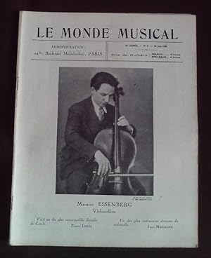 Le monde musicale - N°6 Juin 1930