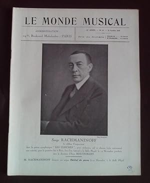 Le monde musicale - N°10 Octobre 1930