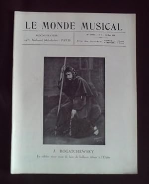 Le monde musicale - N°3 Mars 1931