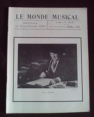 Le monde musicale - N°5 Mai 1931