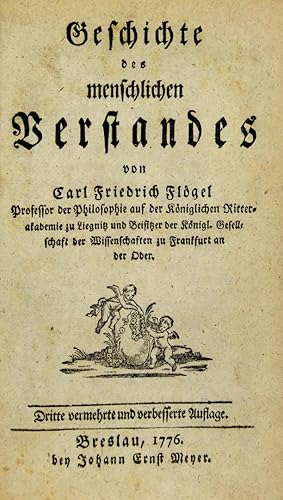 Bild des Verkufers fr Geschichte des menschlichen Verstandes. 3. vermehrte und verbesserte Auflage. zum Verkauf von Schsisches Auktionshaus & Antiquariat