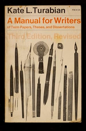 Bild des Verkufers fr A manual for writers of term papers, theses, and dissertations zum Verkauf von Sergio Trippini