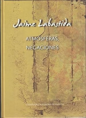 Image du vendeur pour Atmsferas, negaciones. mis en vente par La Librera, Iberoamerikan. Buchhandlung