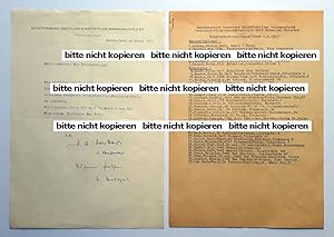 Schutzverband Deutscher Schriftsteller Rheinland-Pfalz - Dokumente Typoskript 2seitig: Mitglieder...
