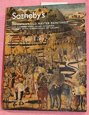 SOTHEBY'S IMPORTANT OLD MASTER PAINTINGS AND EUROPEAN WORKS OF ART INCLUDING PROPERTY OF THE ALBR...