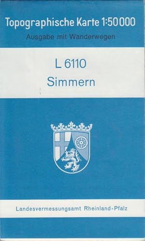 Bild des Verkufers fr Topographische Karte Teil: L 6110., Simmern (Hunsrck) 1:50.000 zum Verkauf von Bcher bei den 7 Bergen